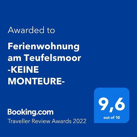 Ferienwohnung Am Teufelsmoor -Keine Monteure- Klein Wehnendorf Bagian luar foto